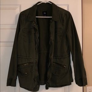 Medium green utility jacket from Gap